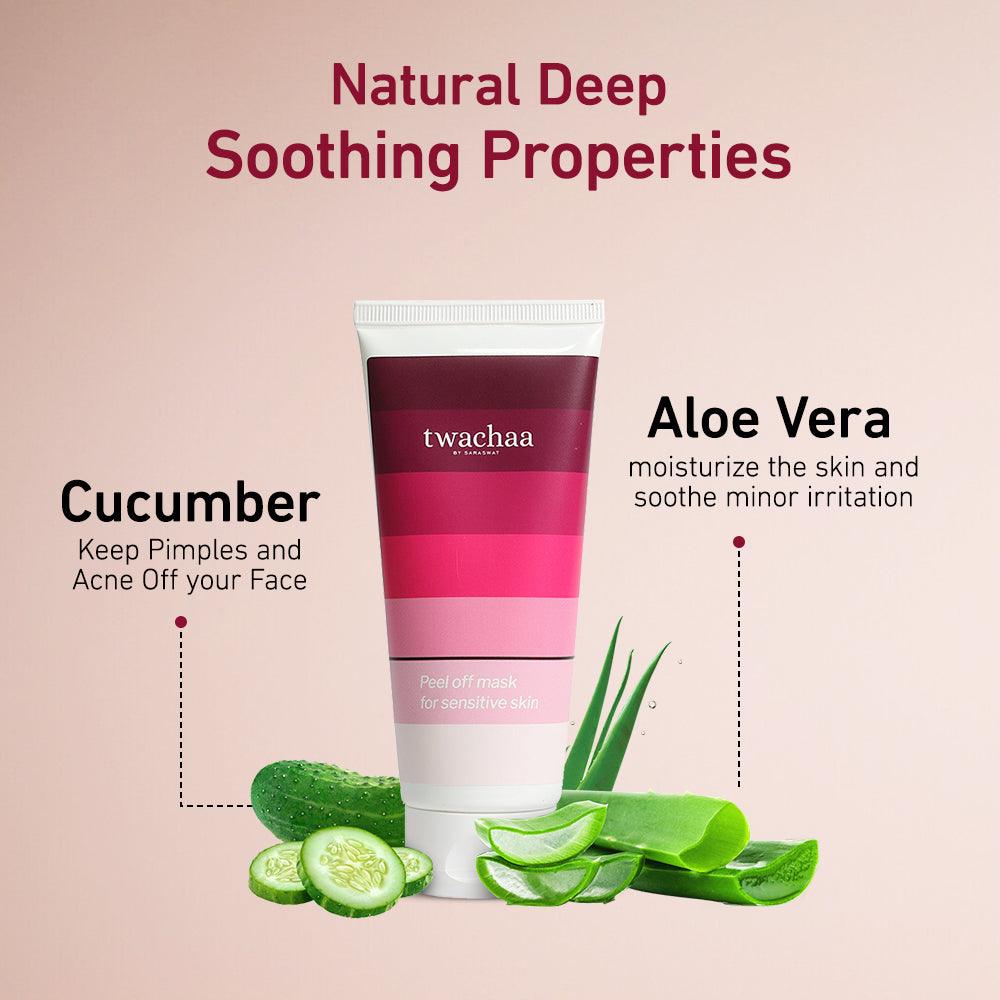 Peel Off Face Mask with Aloe Vera & Cucumber