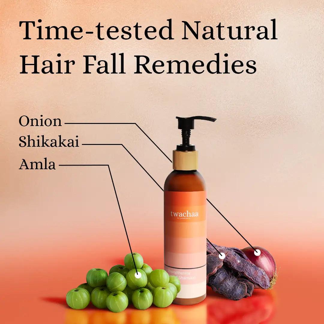 Twachaa Anti-Hair Fall Shampoo for Hair Loss Reduction & Damage Repair