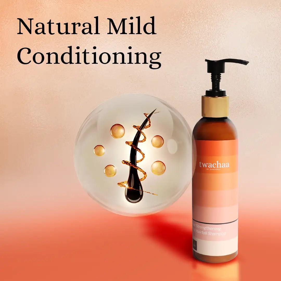 Twachaa Anti-Hair Fall Shampoo for Hair Loss Reduction & Damage Repair