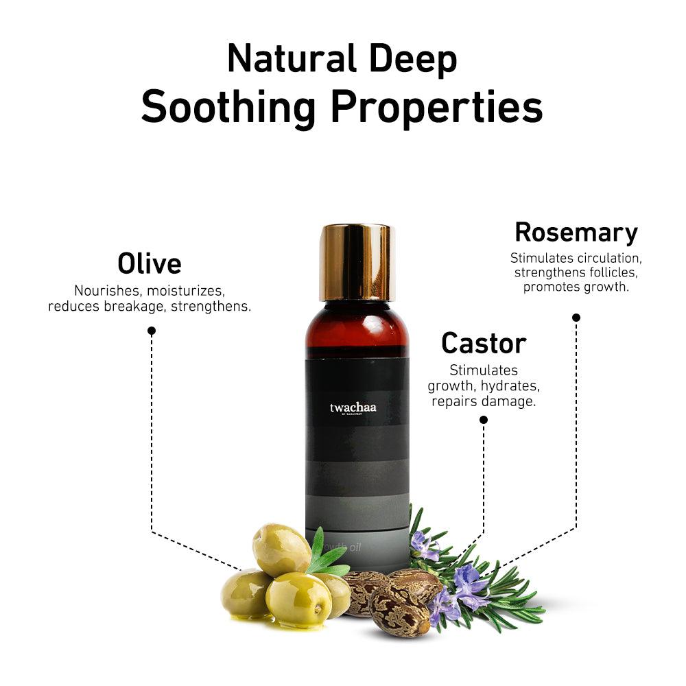 Properties of hair growth oil by Twachaa by Saraswat