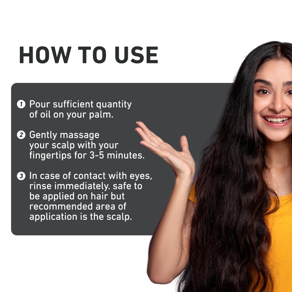 How to use hair growth oil