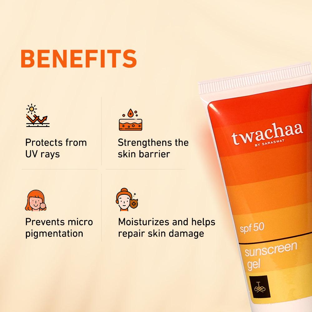 Twachaa Vitamin E Sunscreen Cream With SPF 50 PA+++