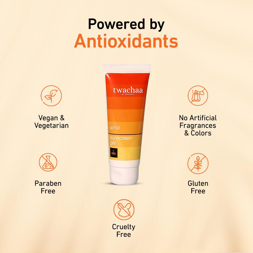 Twachaa Vitamin E Sunscreen Cream With SPF 50 PA+++